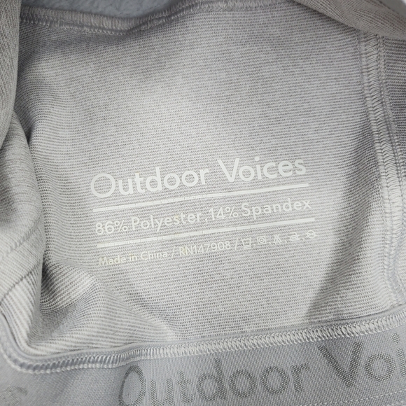 Outdoor Voices Athena Gray Halter Racerback Crop Sports Bra - Picture 7 of 7